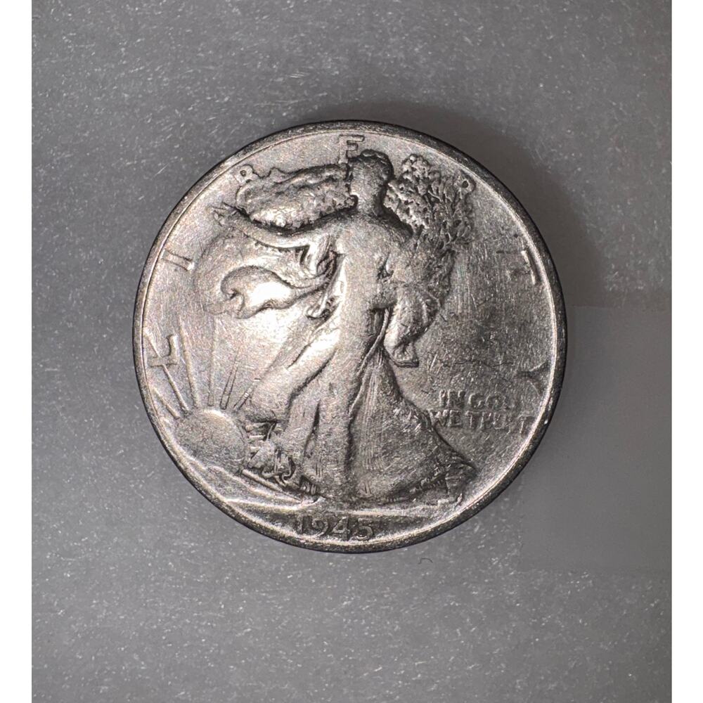 United States Silver Walking Liberty Half Dollar 1945 coin